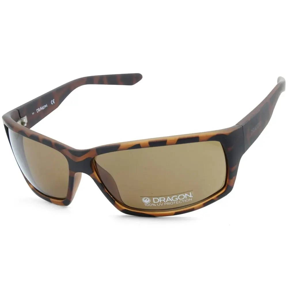 Dragon Ventura XL Matte Tortoise/Bronze Unisex Sports Wrap-Around Sunglasses