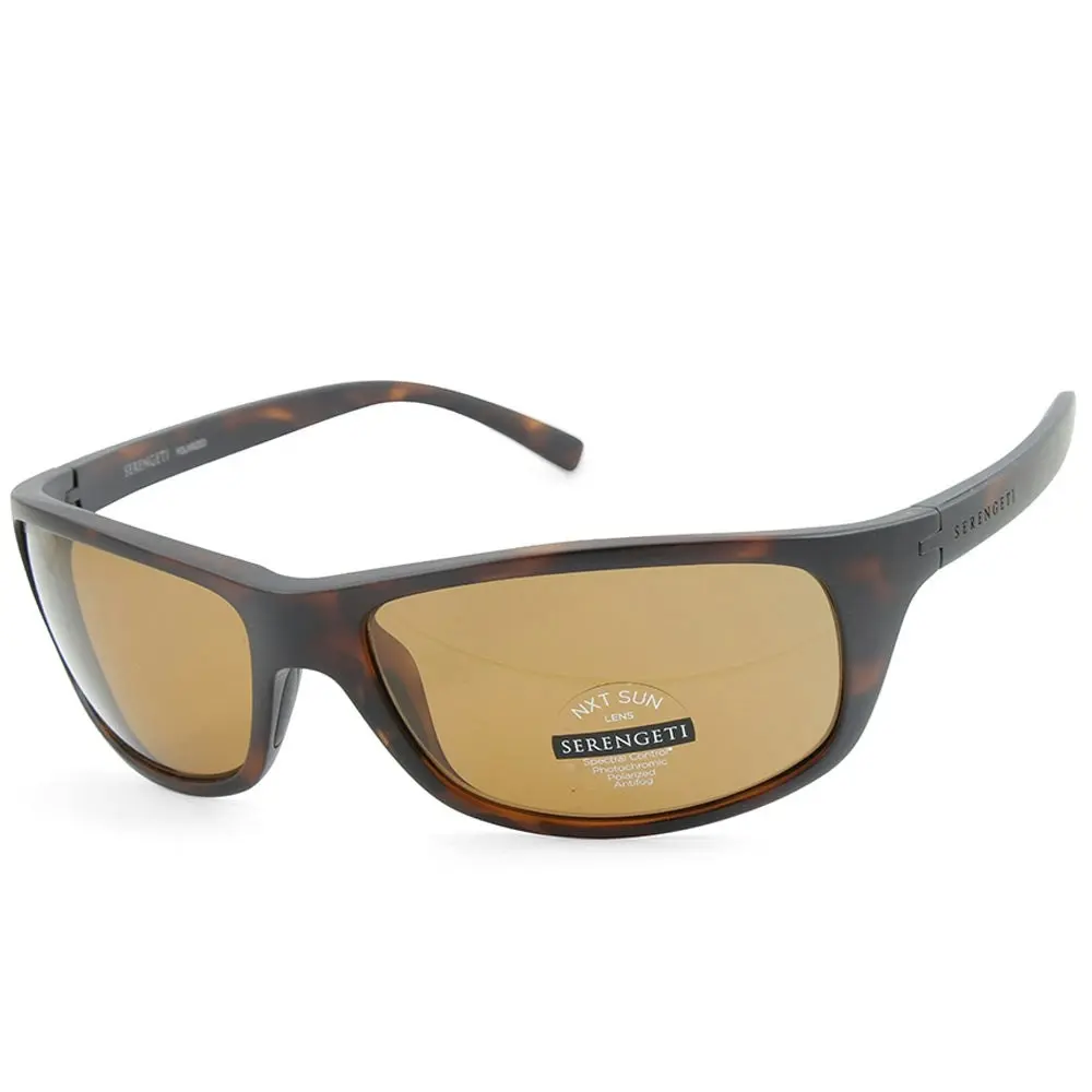 Serengeti Borimo Matte Dark Tortoise/Brown Drivers Polarised Men's Sunglasses 8166