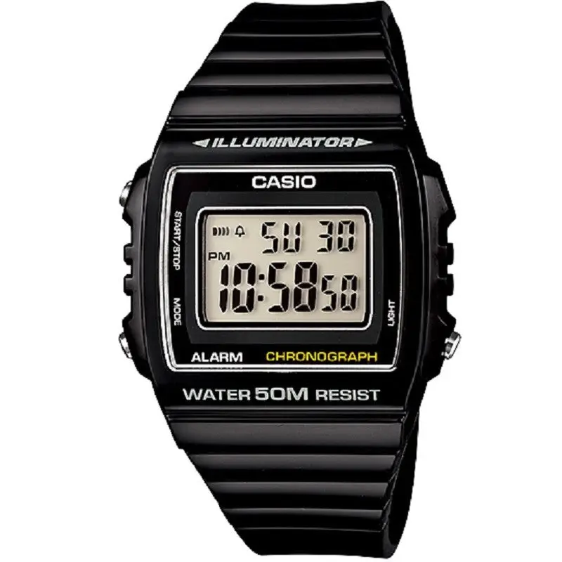 Casio W-215H-1A Black Unisex 50m Multifunction Digital Watch