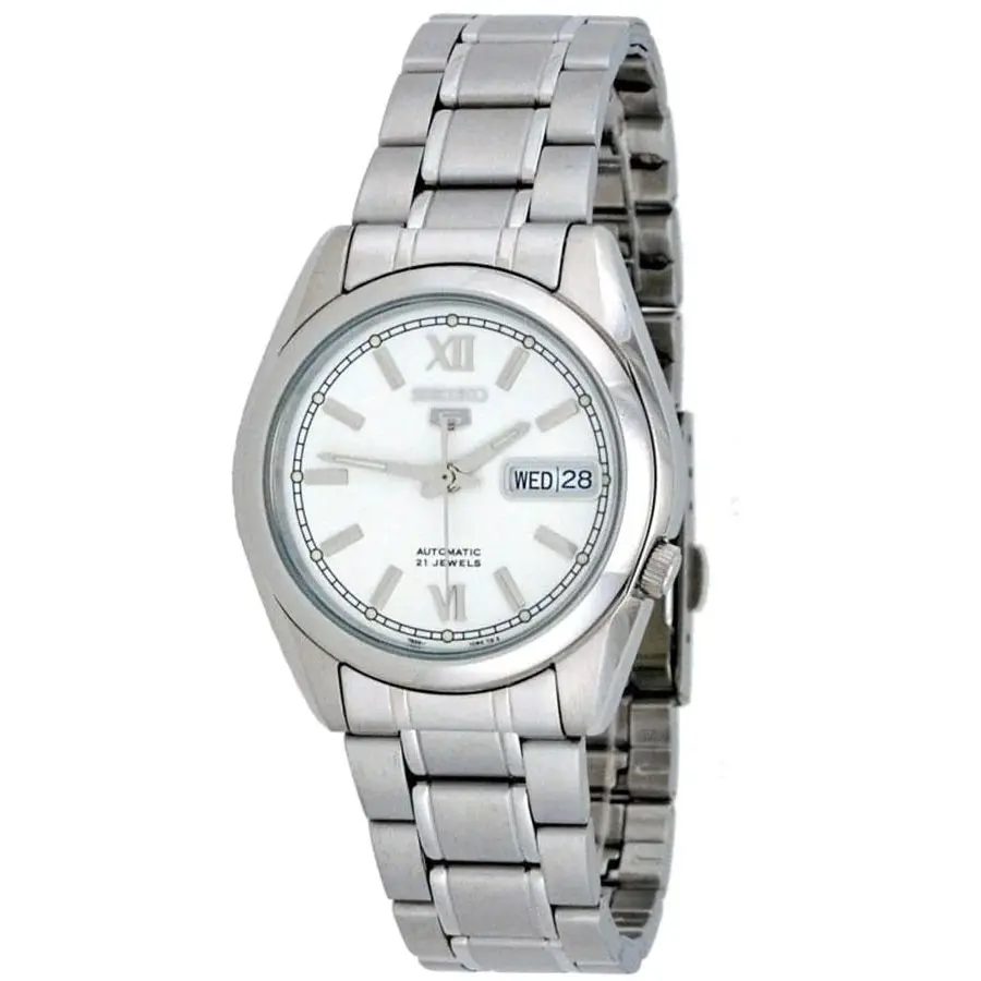 Seiko 5 SNKL51K1 Silver Dial Stainless Steel Men's Automatic Analog Watch