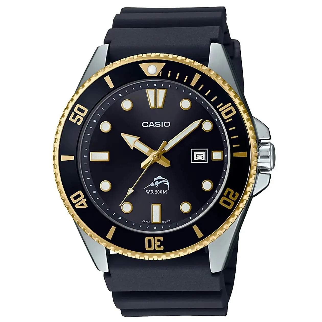 Casio Duro Marlin Gold/Black Men's 200m Analog Divers Watch MDV-106G-1A