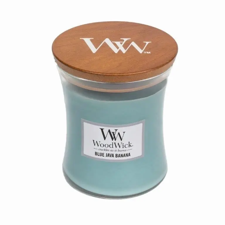 WoodWick Candle Medium 275g - Blue Java Banana