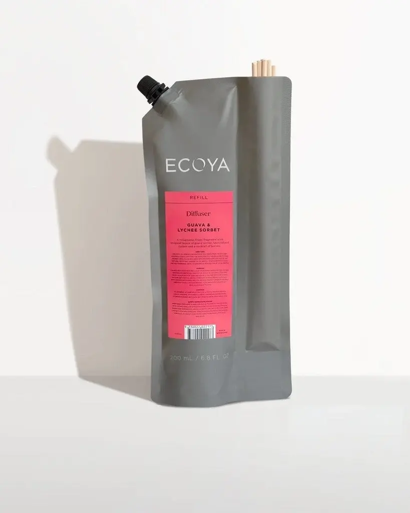 Ecoya Diffuser Refill 200ml - Guava & Lychee Sorbet