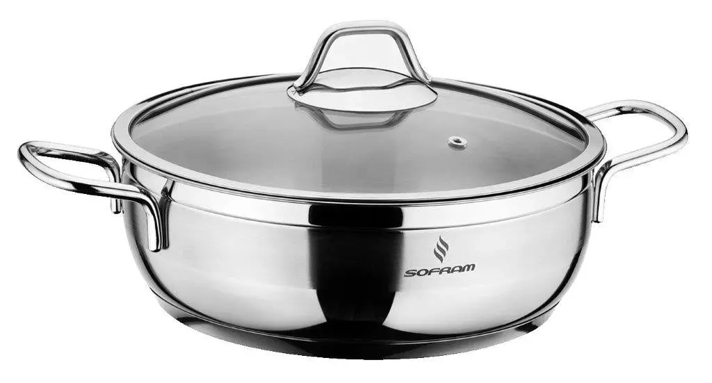 Sofram Soft - Low Casserole Pot 24 cm / 3lt