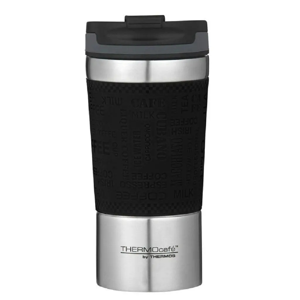 Thermos Thermocafe Vacuum Insulated Travel Coffee Cup 350ml Black