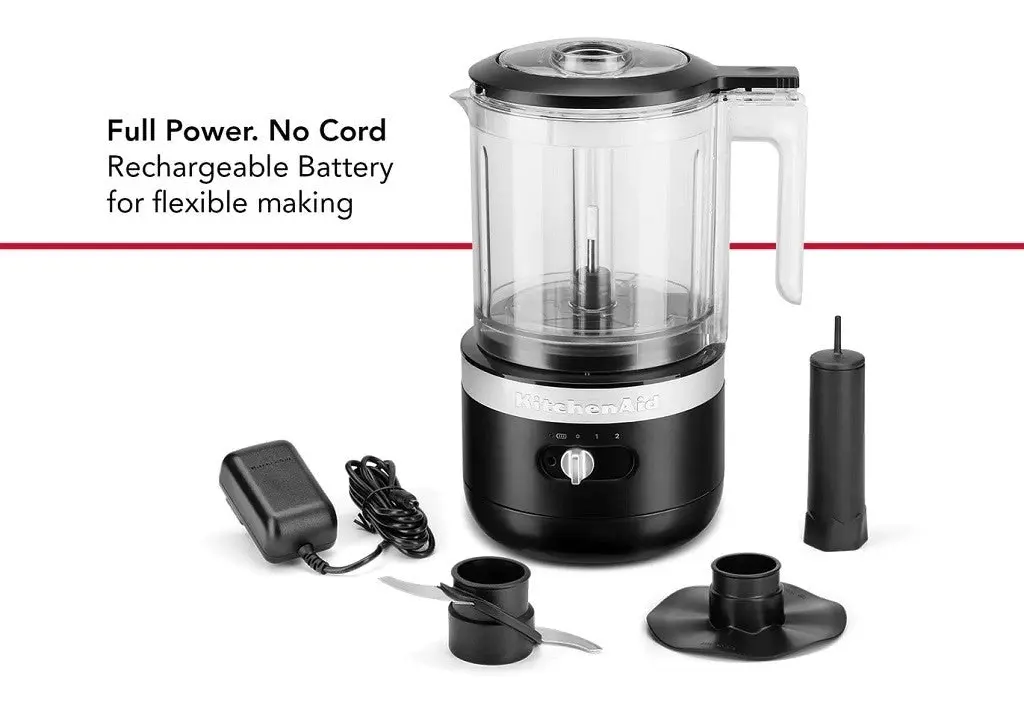 KitchenAid Food Chopper 5 Cup / 1.19L Cordless KFC519 - Matte Black