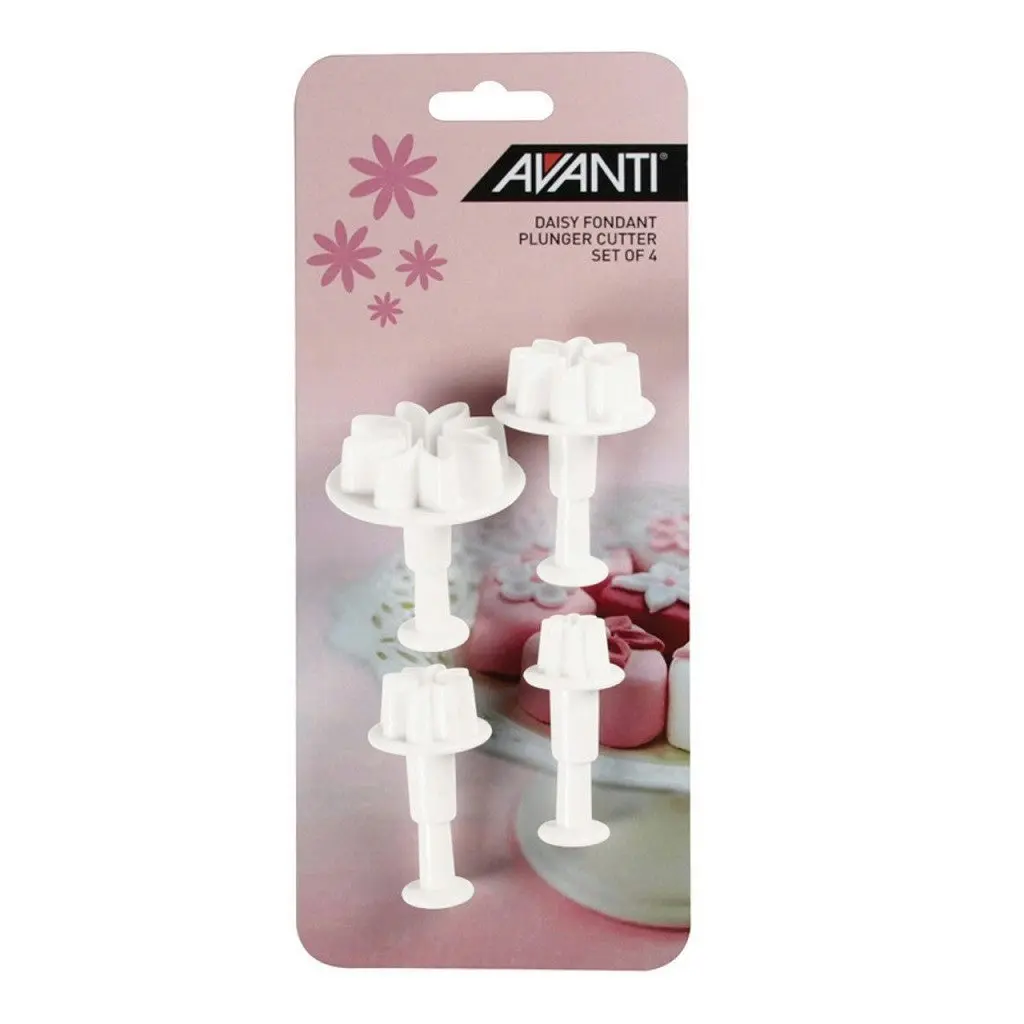 Avanti Bake - Daisy Fondant Plung Cut Set-4pc