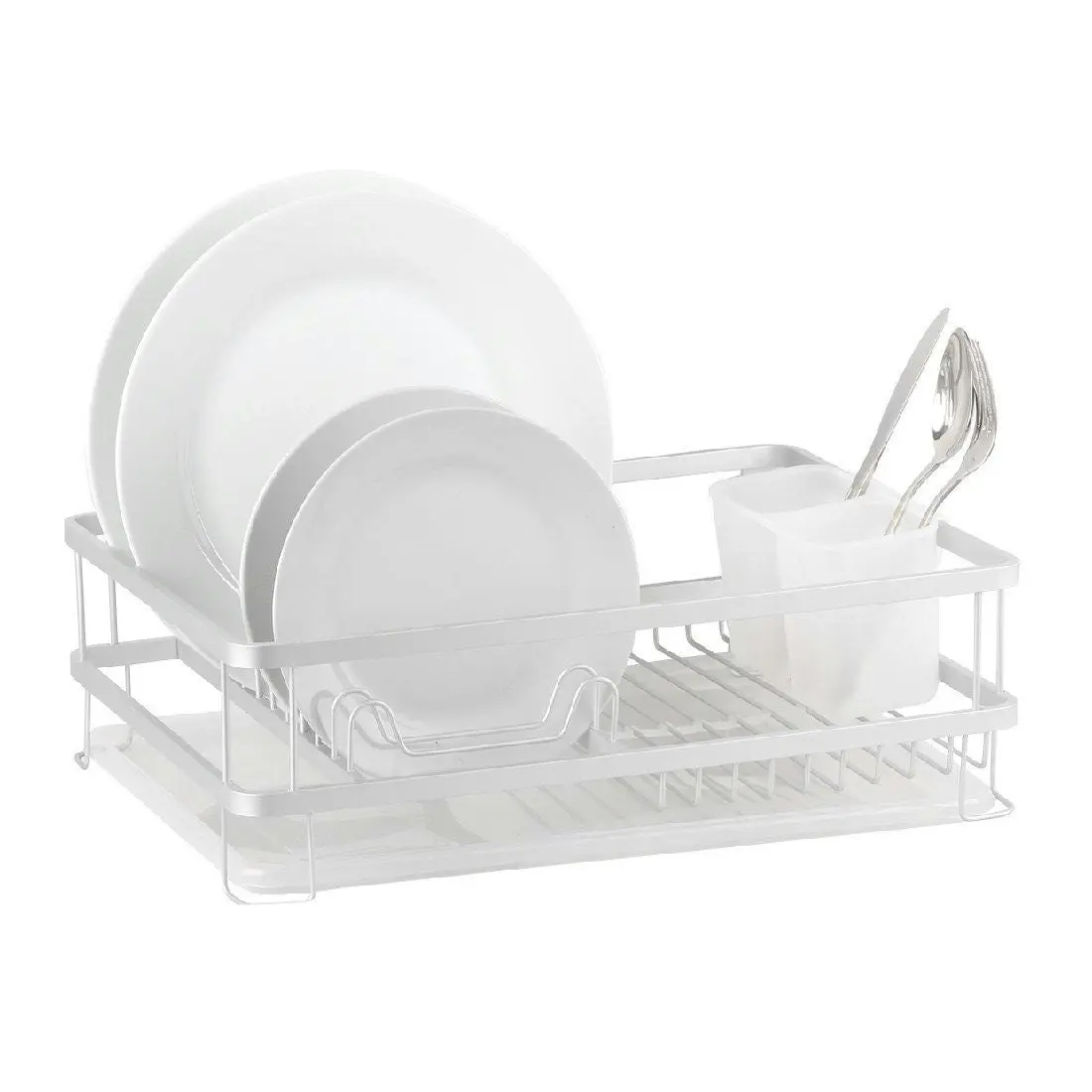 Dline Aluminium Dish Rack With Draining Tray