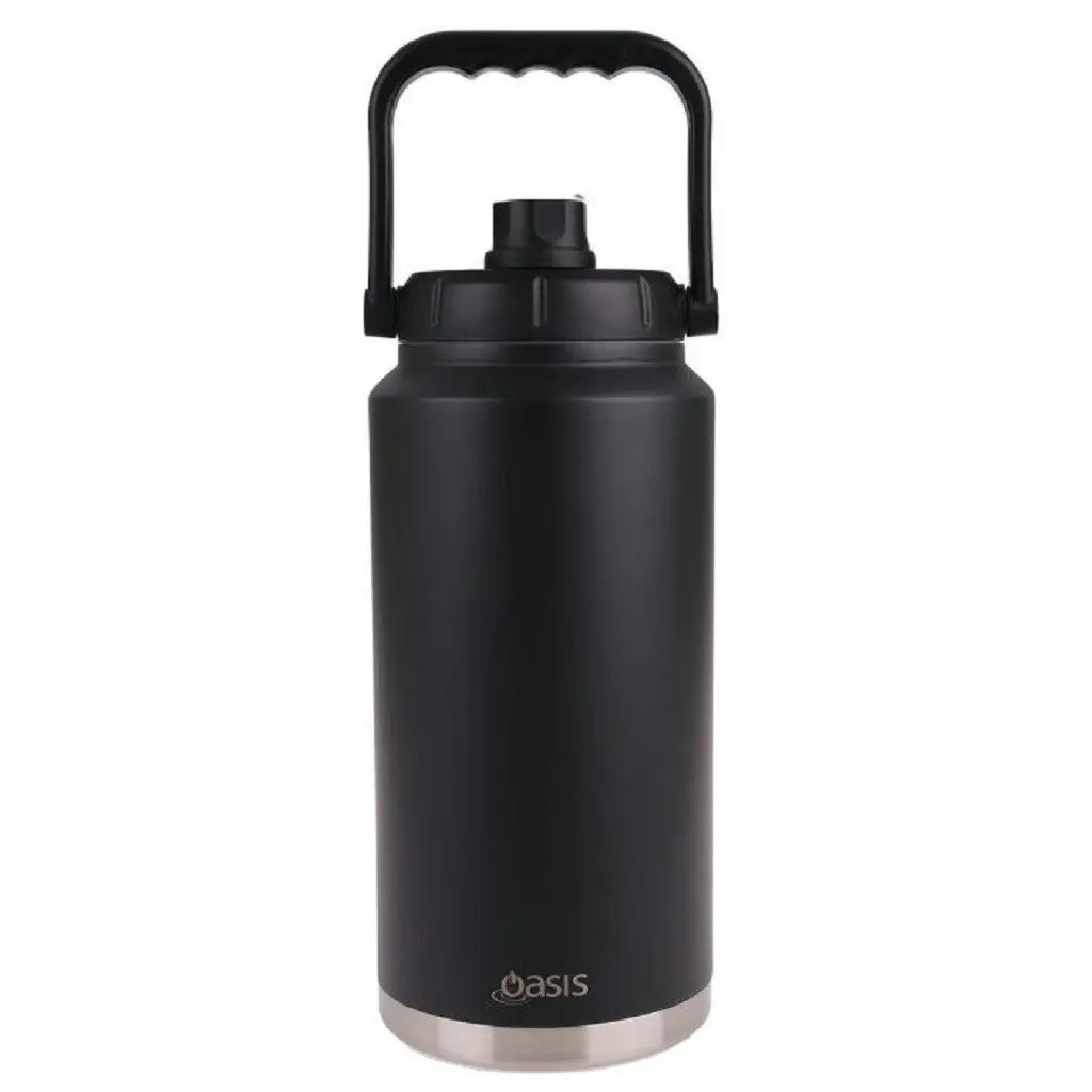 Oasis Insulated Double Wall Jug W/Carry Handle 3.8L- Black