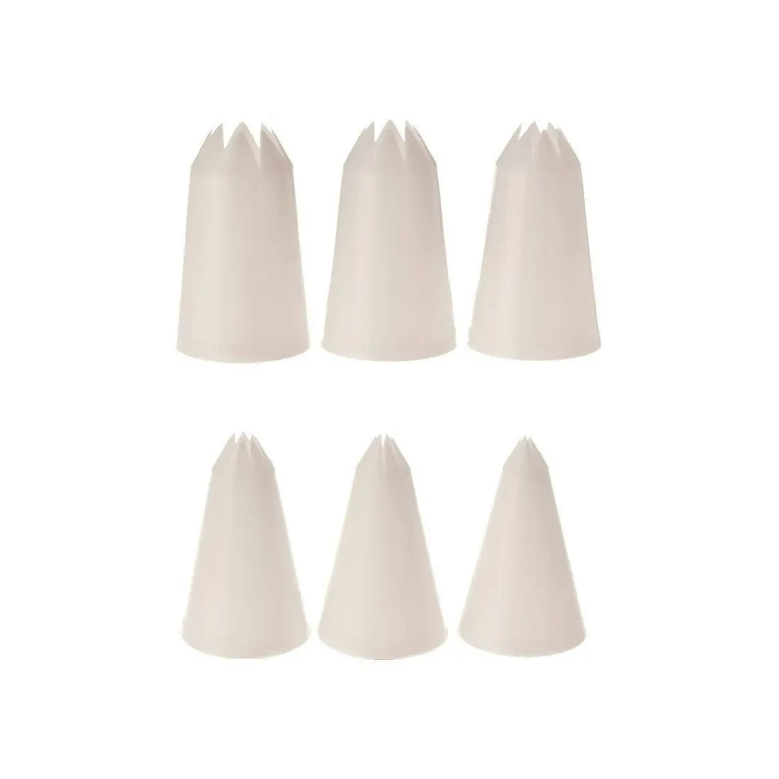 Appetito Piping Nozzles - star - Set 6