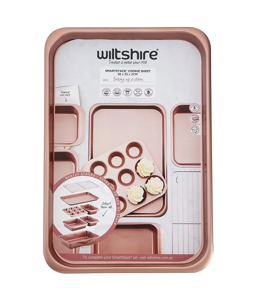 Wiltshire Bakeware Smart Stack Cookie Sheet - Rose Gold