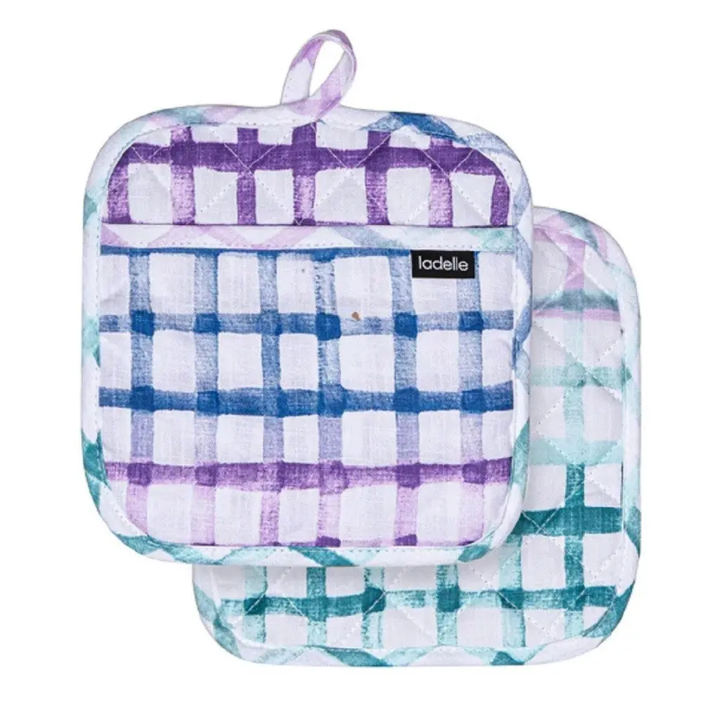 Ladelle Trinny Lavender Sherbet 2pk Pot Holder