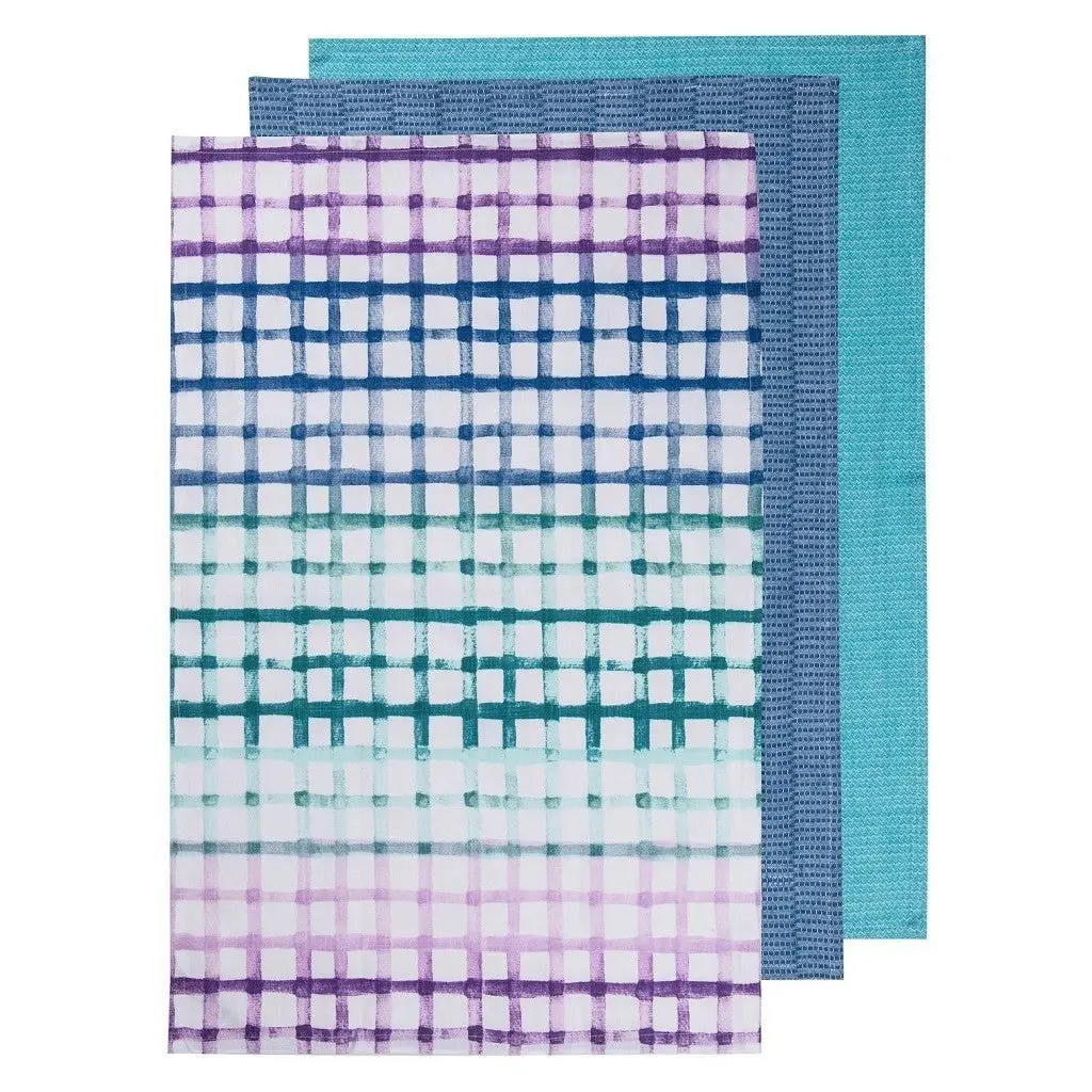 Ladelle Trinny Lavender Sherbet 3pk Kitchen Towel