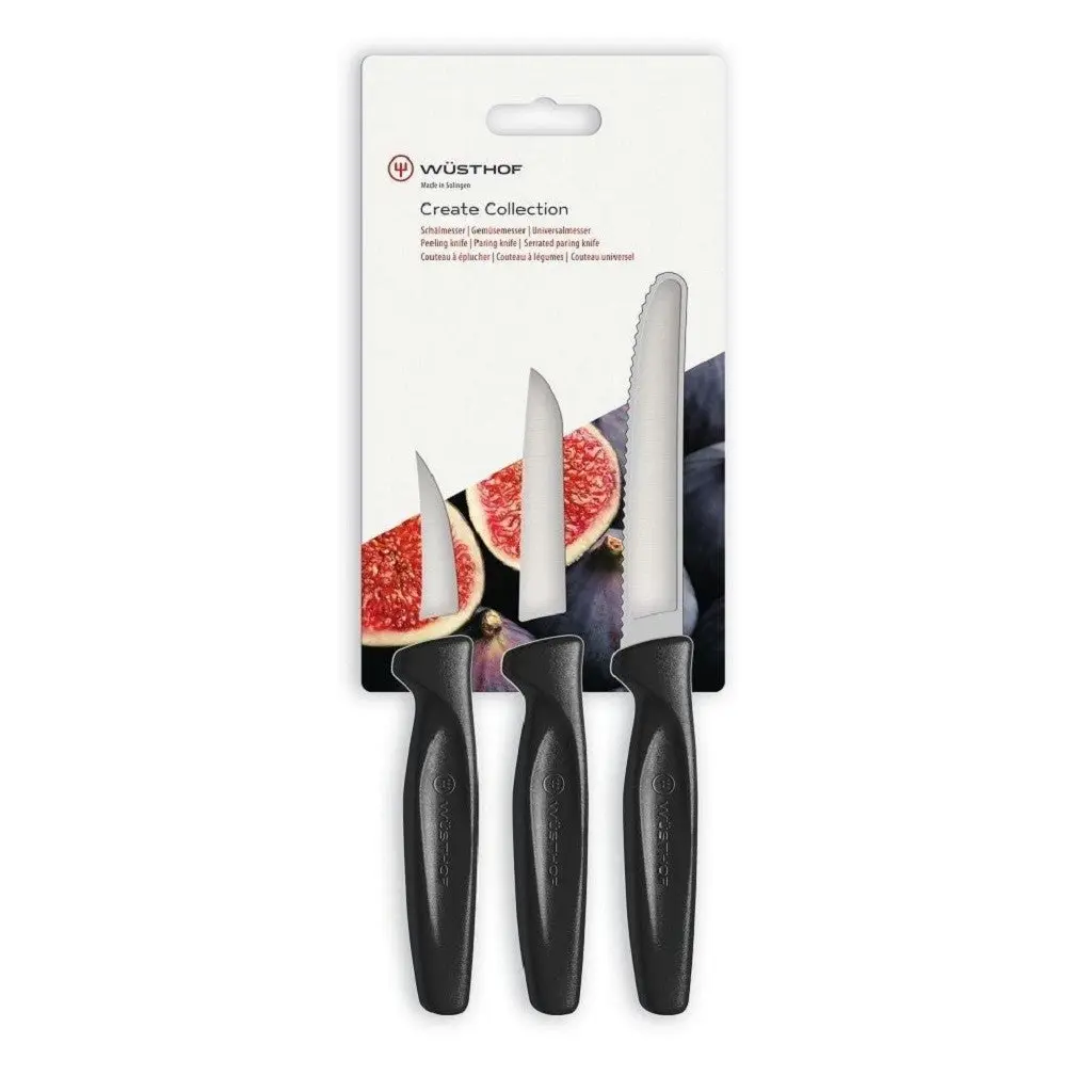 Wusthof Create Paring Knife 3pk - Black