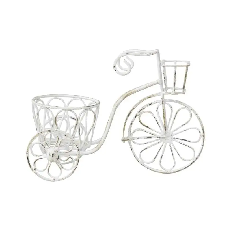 Home Decor Metal Bicycle Pot Planter 25cm