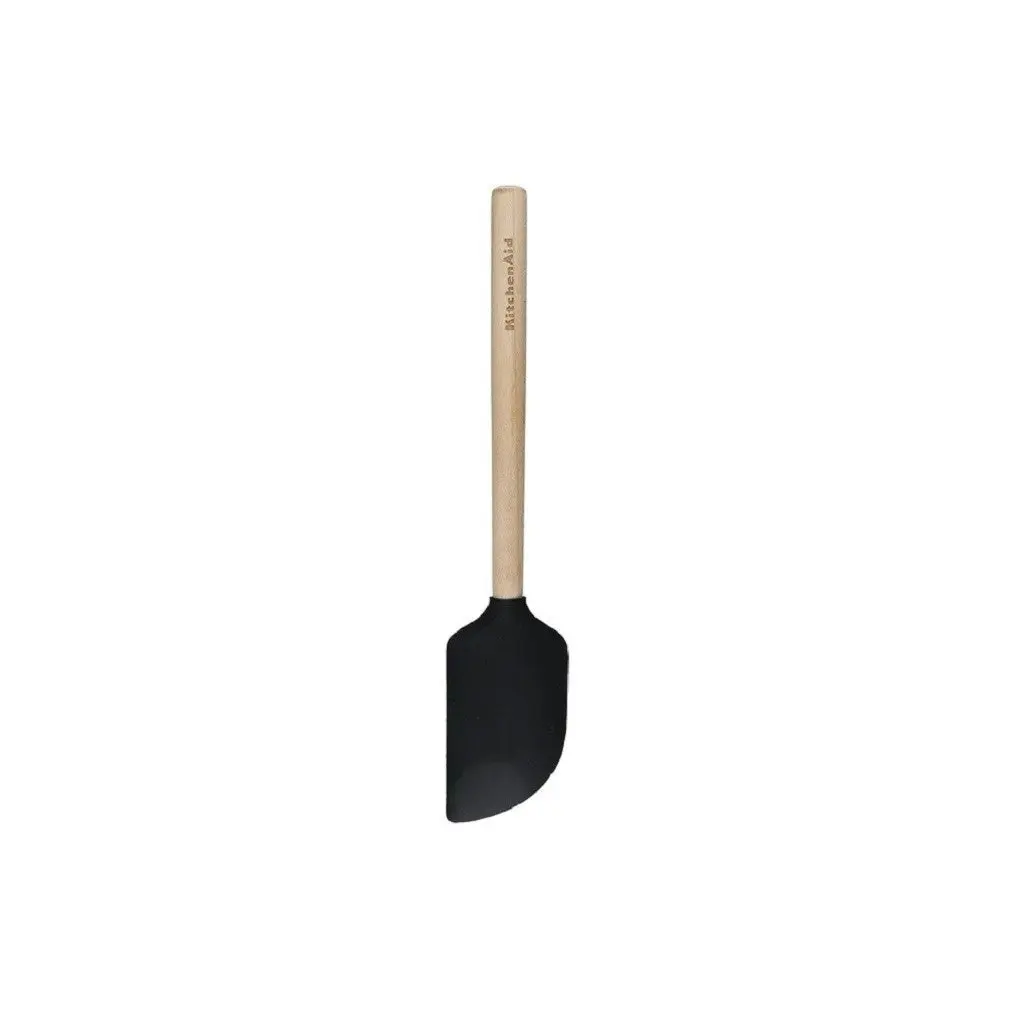 KitchenAid Maple Handle Silicone Scraper Spatula