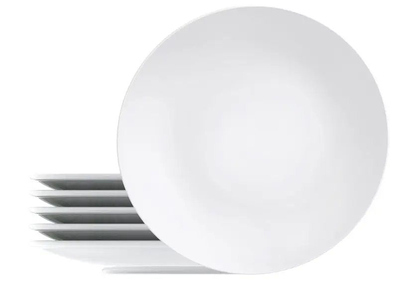 Tramontina Sophia 6-Piece Set of Decorated Porcelain Dinner Plates, 28 cm