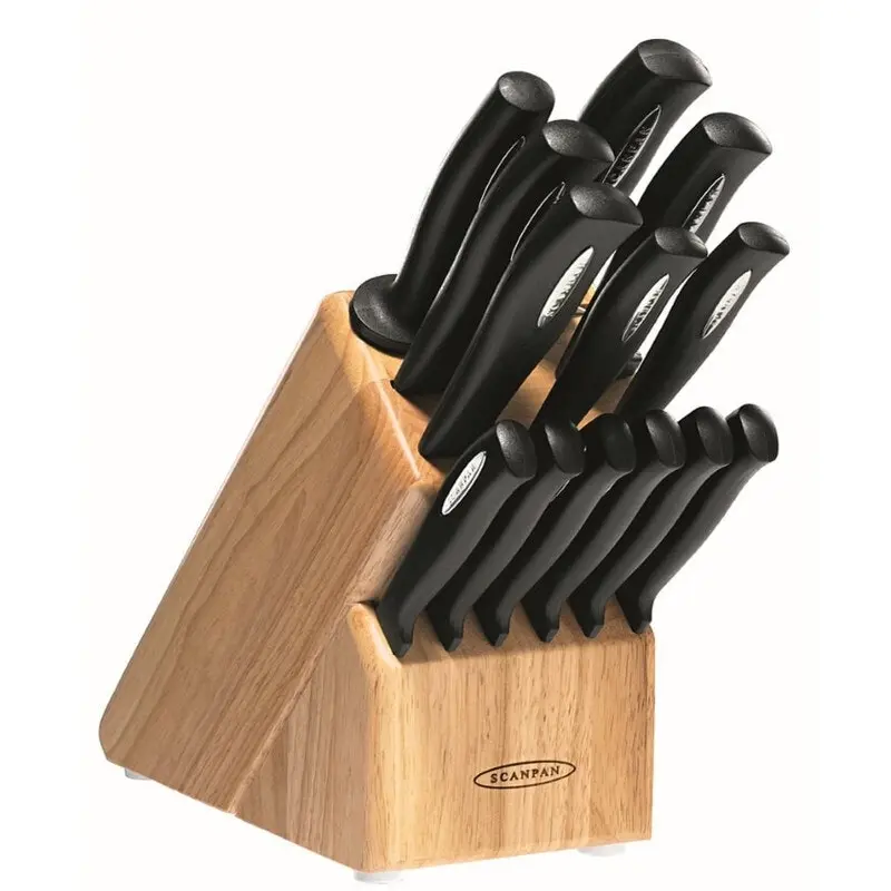 Scanpan 18590 Microsharp 14-Piece Knife Block Set/Cutlery Block Set