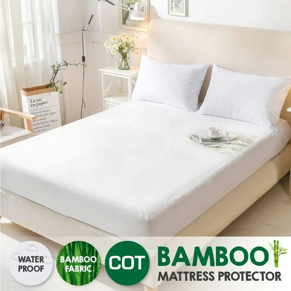 Bamboo Terry Pile Fully Fitted Waterproof Mattress Protector