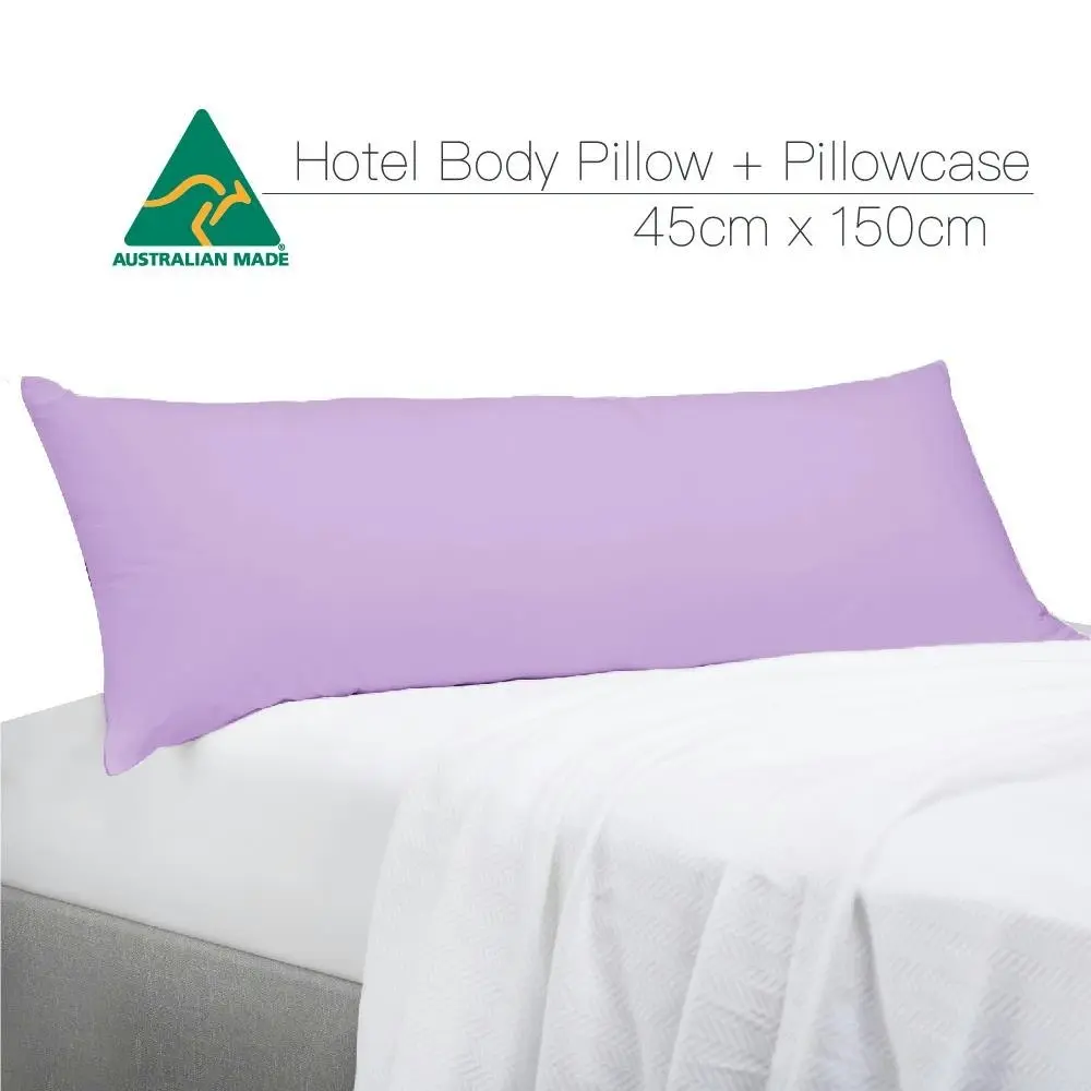 Lilac Color Aus Made Full Long Body Pillow