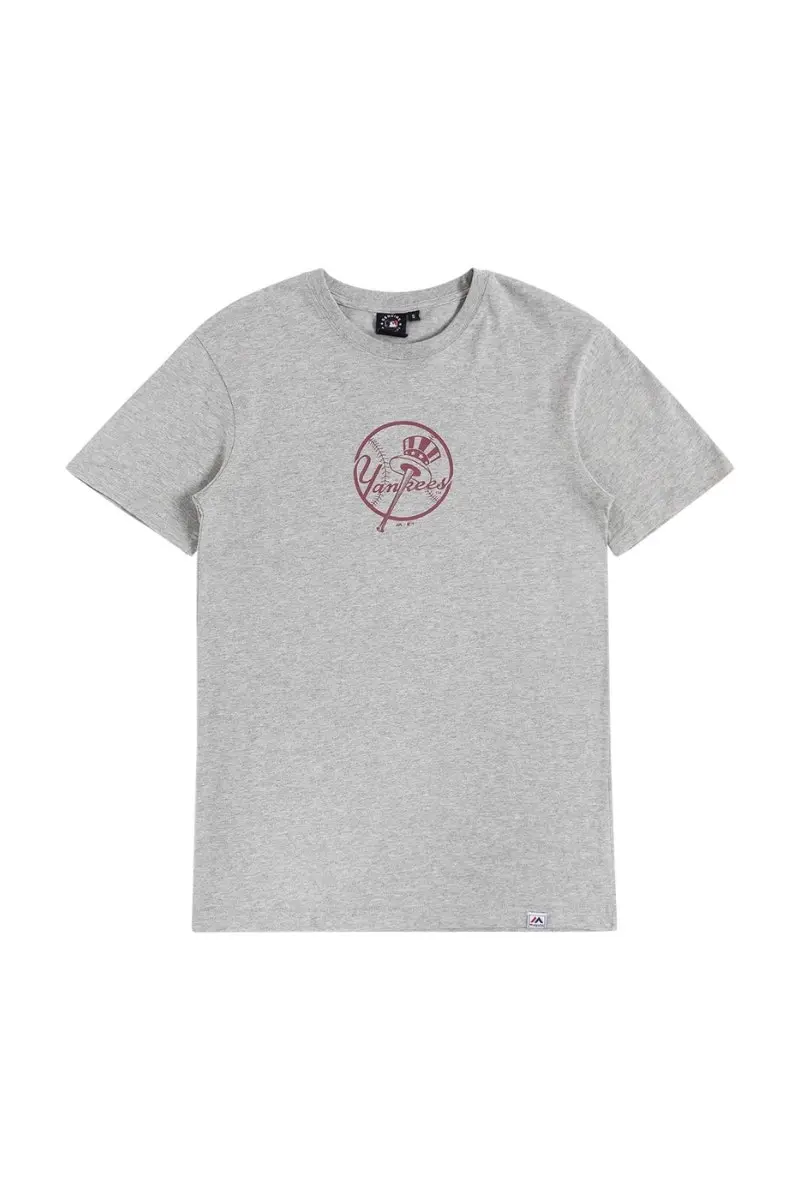 Majestic | Mens Mtr In Chmp Tee Yankees (Grey Marl)