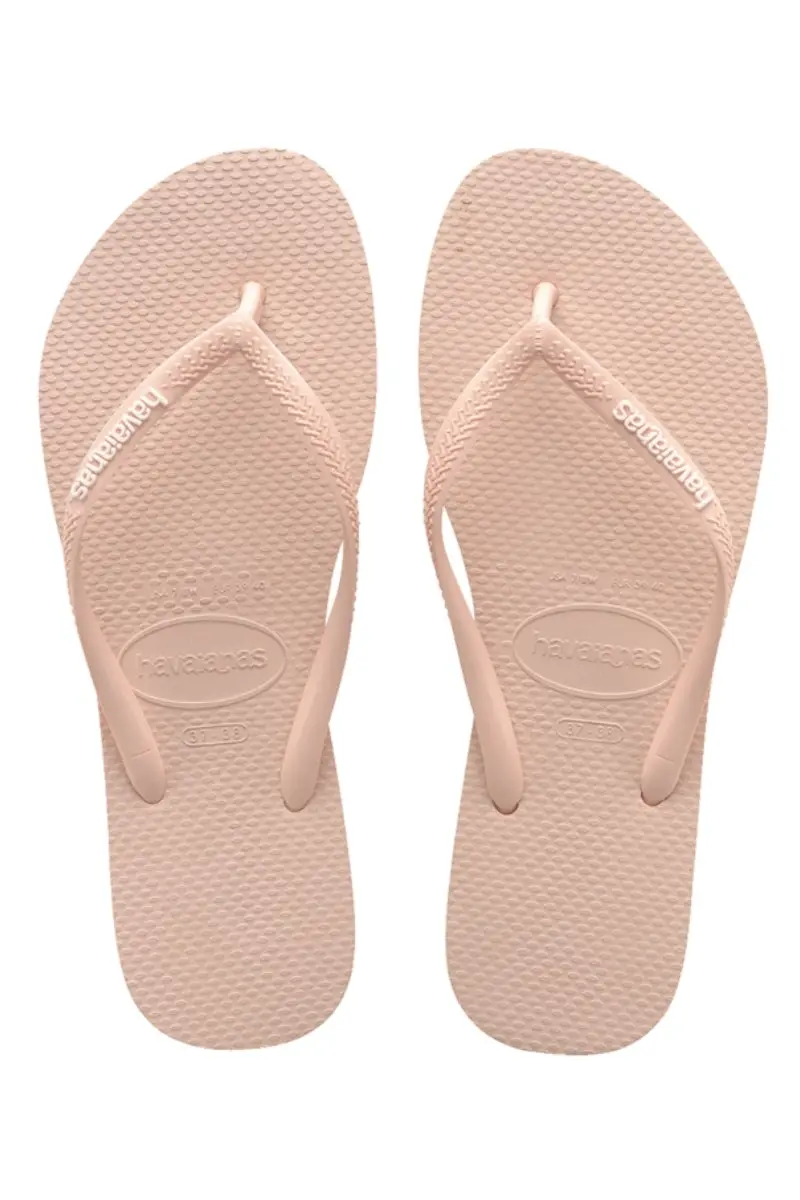 Havaianas | Kids Slim Rubber Logo Thongs (Ballet Rose)