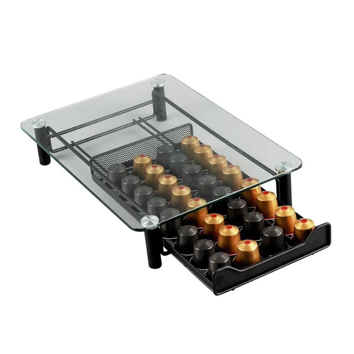 Casabarista Coffee Machine Stand With 36 Capsule Drawer