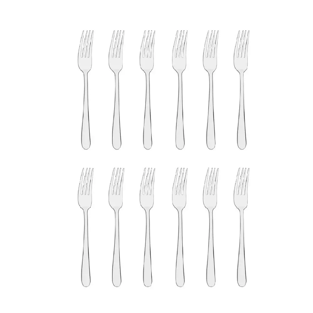 Tablekraft Luxor Stainless Steel Table Fork Set 12