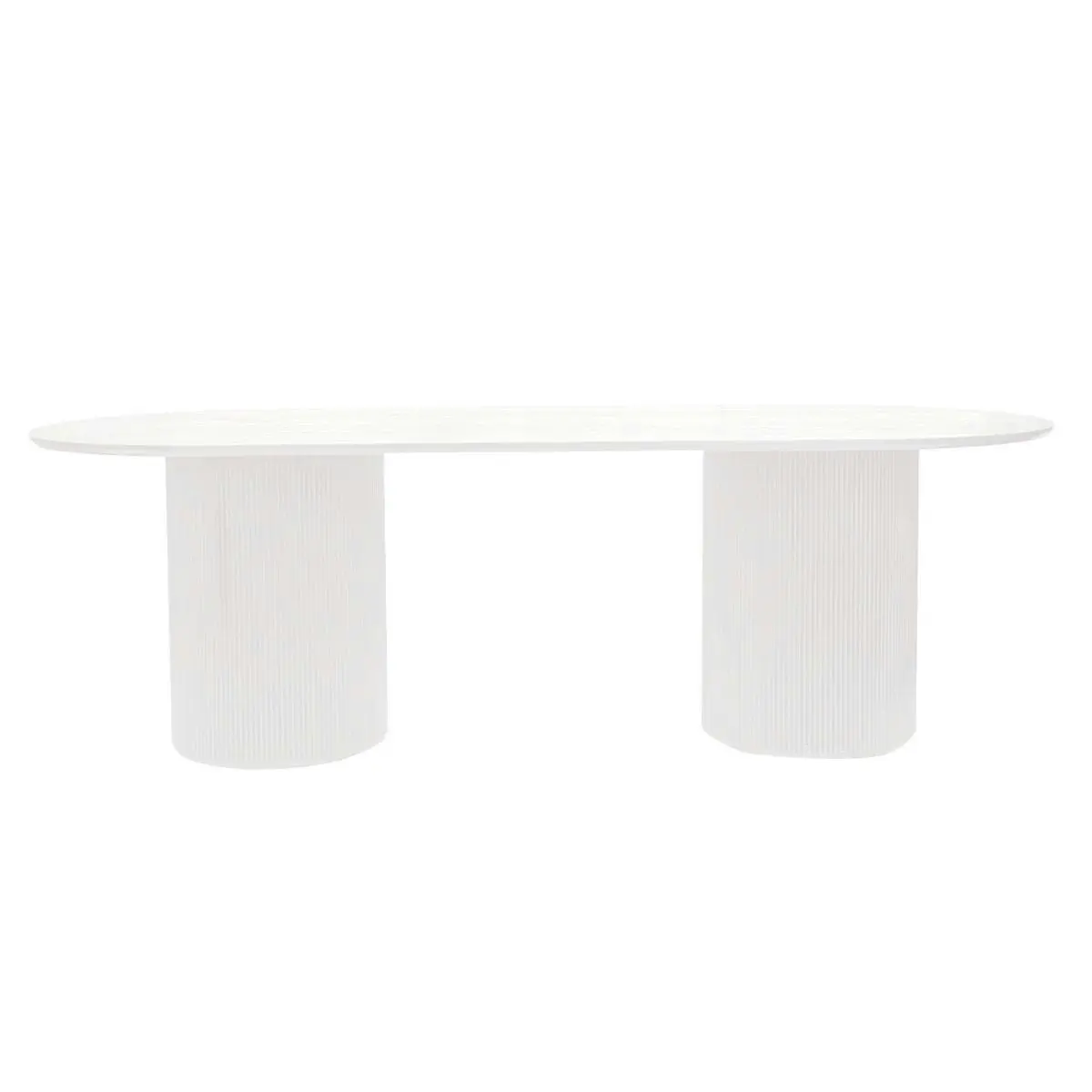 Arlo Oval Dining Table - 2.4m White