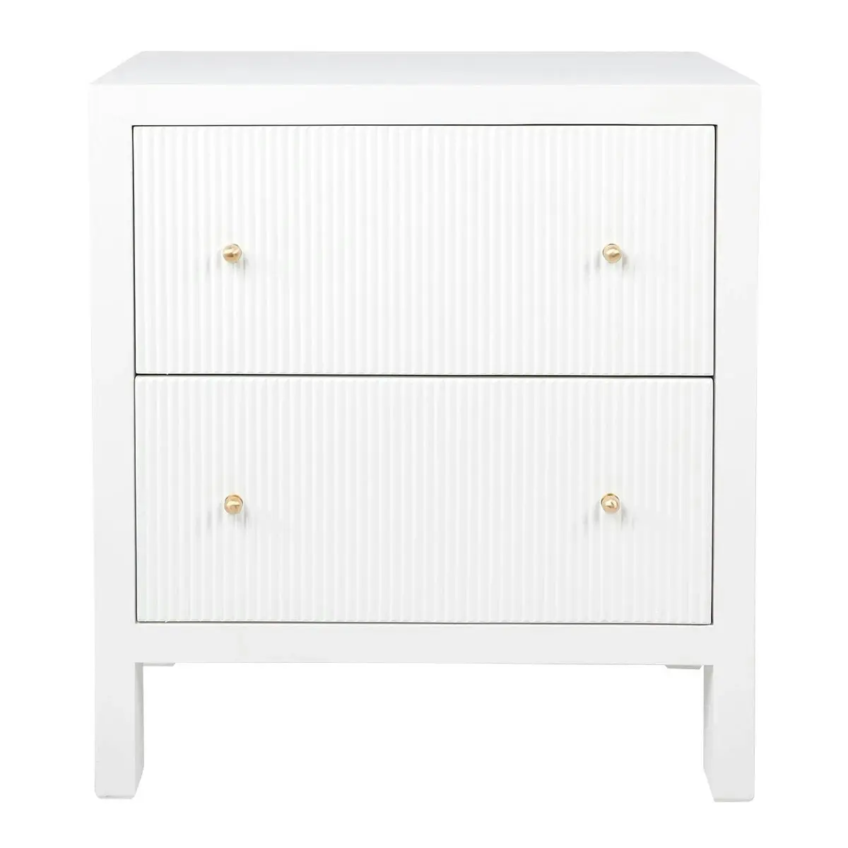 Ariana Bedside Table - Large White