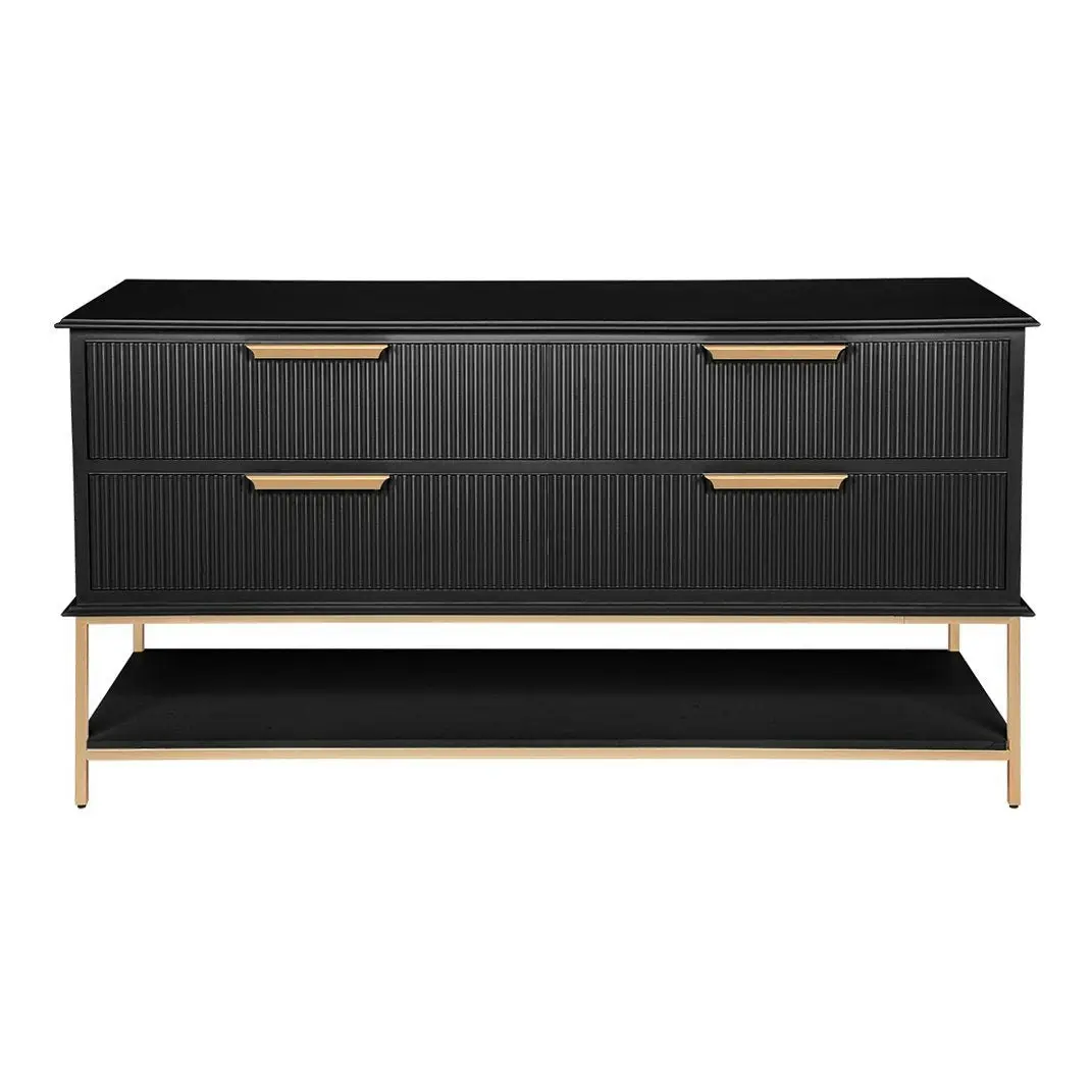 Aimee 4 Drawer Chest - Black