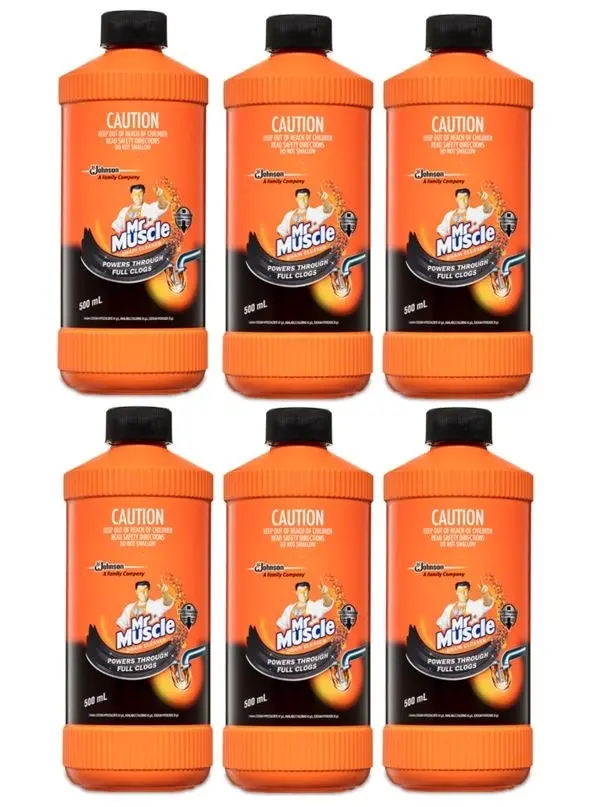 6 Pack Mr Muscle Drain Ultra Gel 500ml