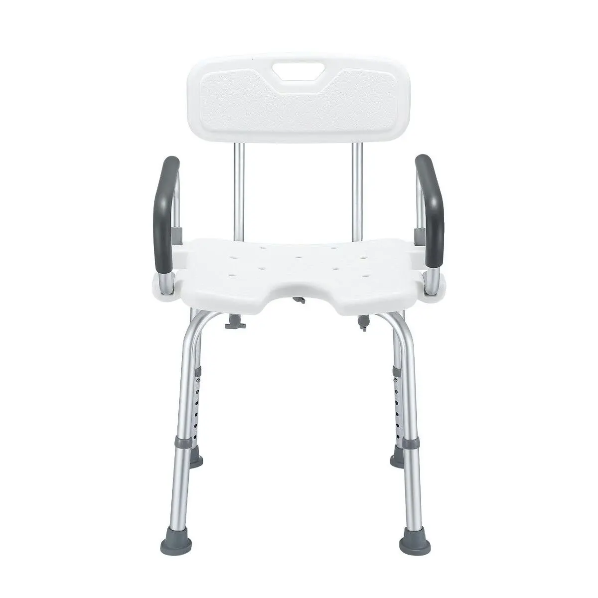 Ausway Shower Chair Seat Bath Stool Adjustable Bathroom Furniture Bathtub Seating Bench for Elderly Disabled with Arms