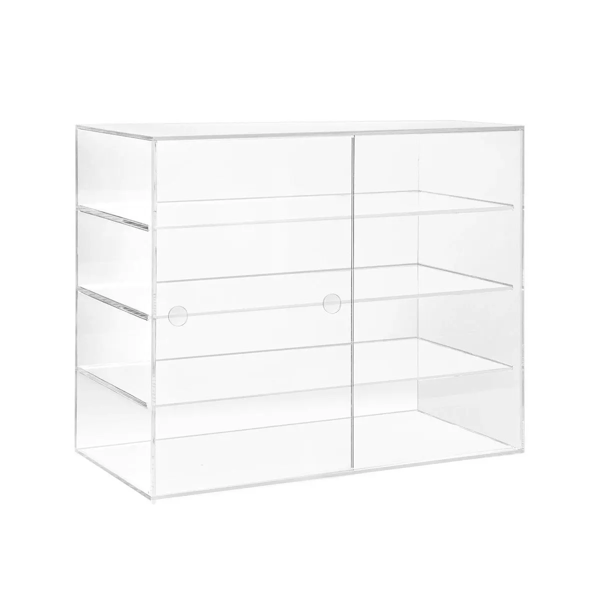 Ausway Large Acrylic Bakery Cake Display Cabinet Donuts Cupcake Pastries 4-Tier  5mm Thick