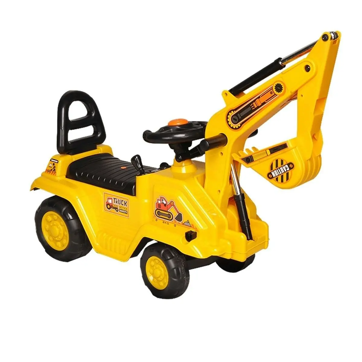 Ausway Kids Excavator Ride On Digger Toy Children Bulldozer Loader Car