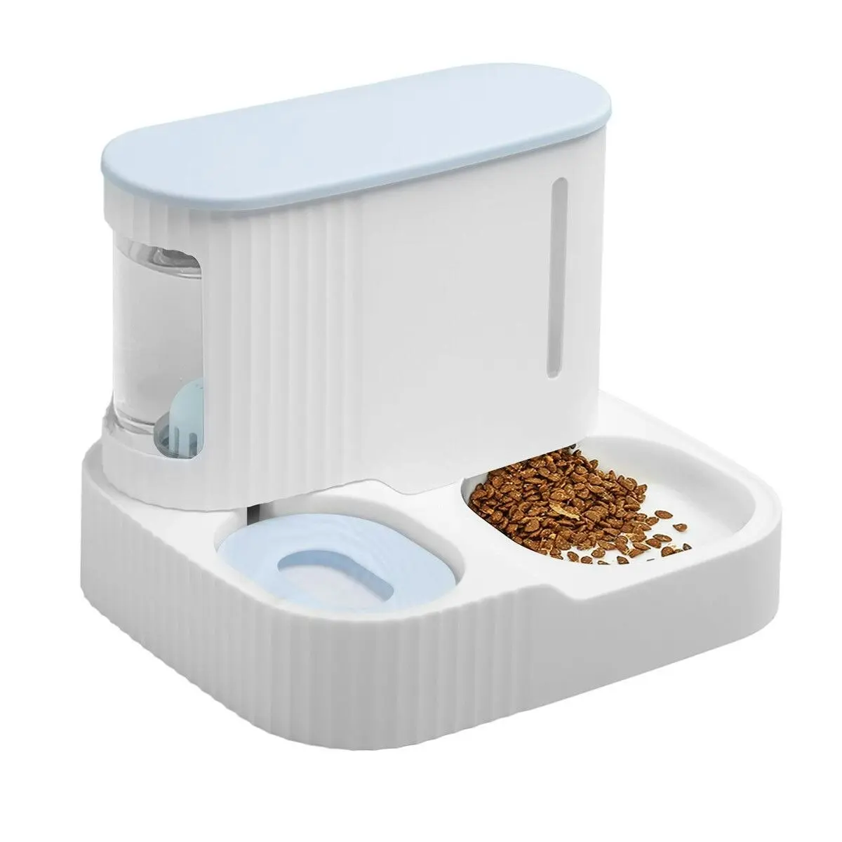 Pet Scene Auto Pet Feeder 2 In 1 Dog Cat Food Water Dispenser Bowl Automatic Gravity Fed for Small Large Pets