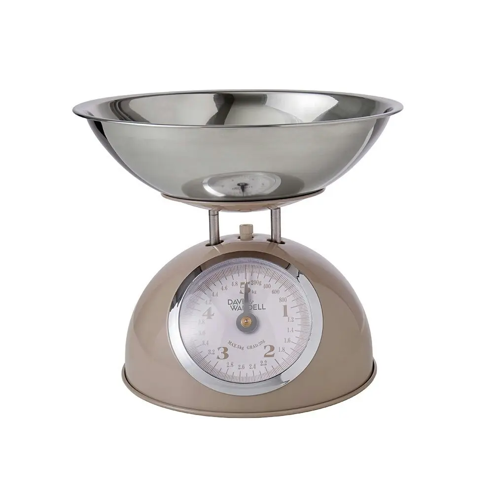 Davis & Waddell Essentials Mechanical Kitchen Scale 5kg Taupe 22.2x17.5x5.6cm