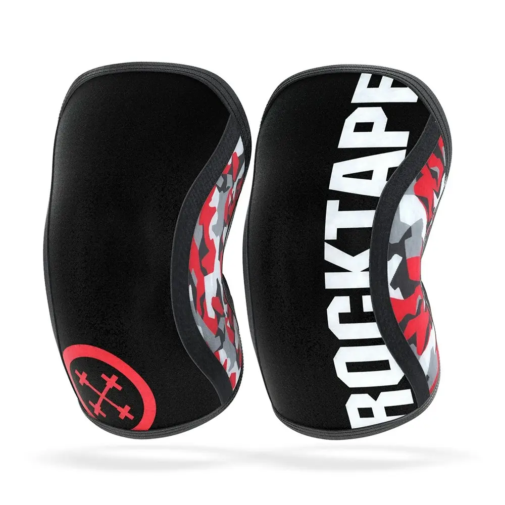 Rocktape Medium 7mm Assassins Knee Sleeves Compression Squat/Deadlift Support RD