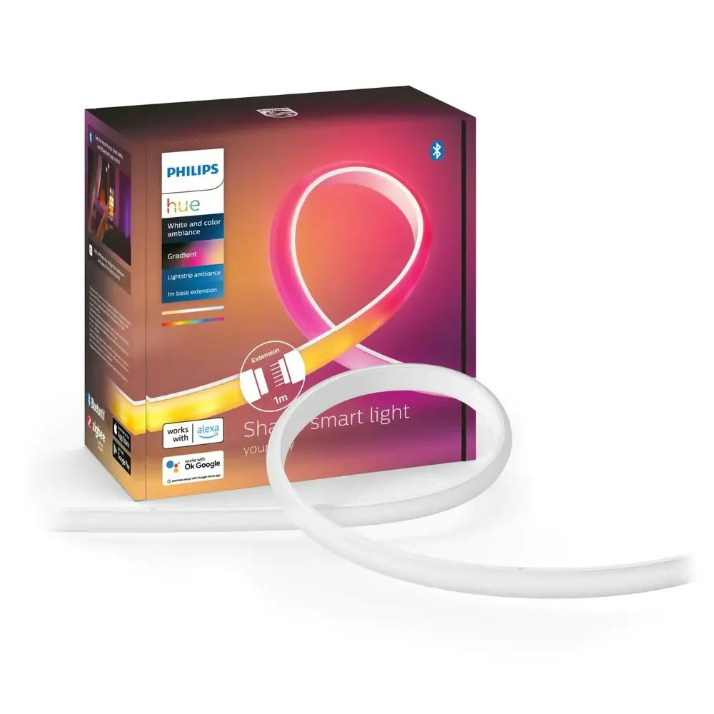 Philips Hue Gradient Lightstrip Extension 1m For Hue Lightstrip Plus WHT/Colour