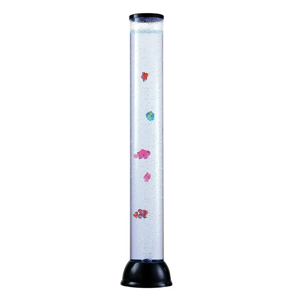 Bubbling Kids Novelty Fish Aquarium Bedroom Tall Night Light Up Lava Lamp Set