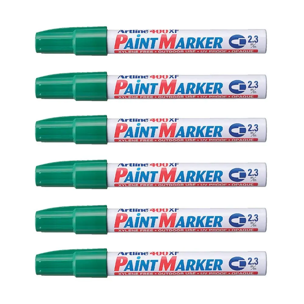 12PK Artline 400 Permanent Paint Marker 2.3mm Bullet Nib - Green