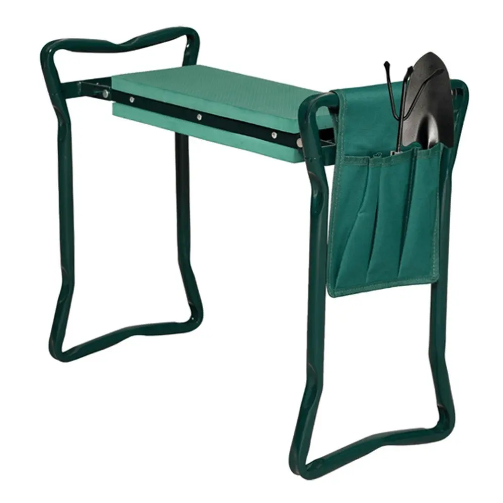 Hercules 2 In 1 Portable Outdoor Home Foldable Garden Kneeler/Seat Green 59x49cm