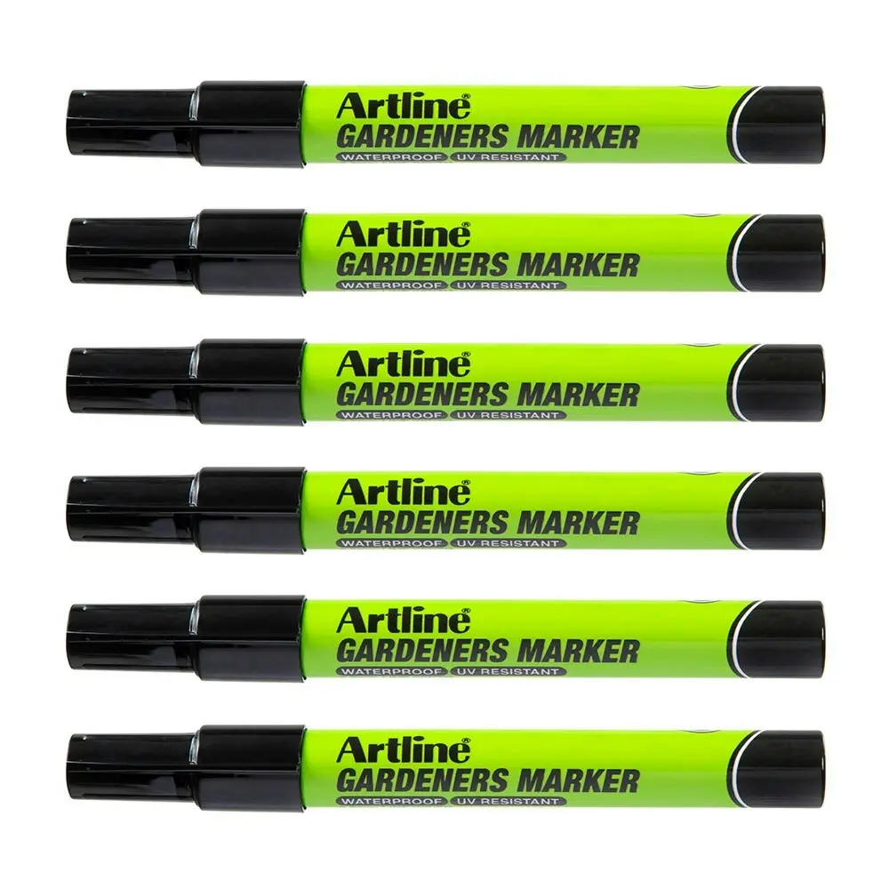 12PK Artline Gardeners Permanent Marker 1.5mm Bullet Nib - Black