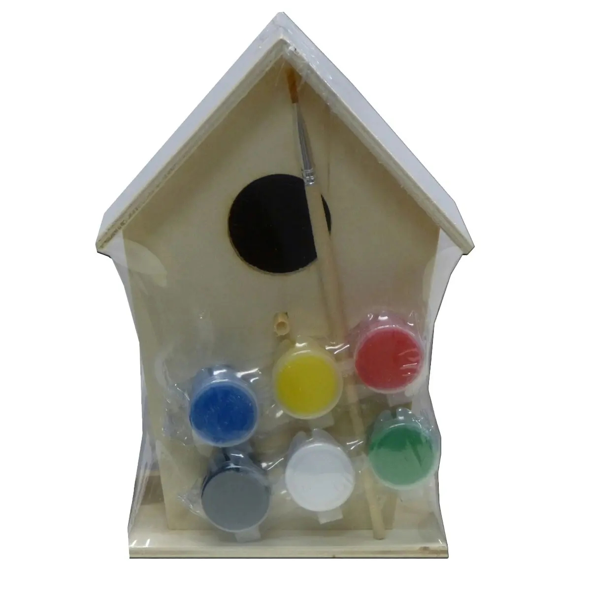 2x Crafty Kits Wooden DIY Birdhouse Paint Kit Kids/Children Art/Craft Home Decor