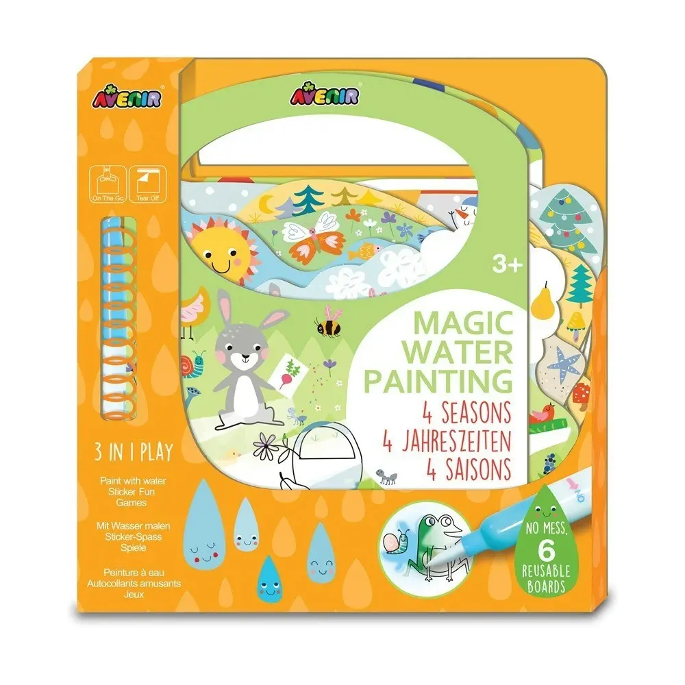 Avenir Magic Water Painting 4 Seasons Art/Craft Kids/Toddler Activity Kit 3y+