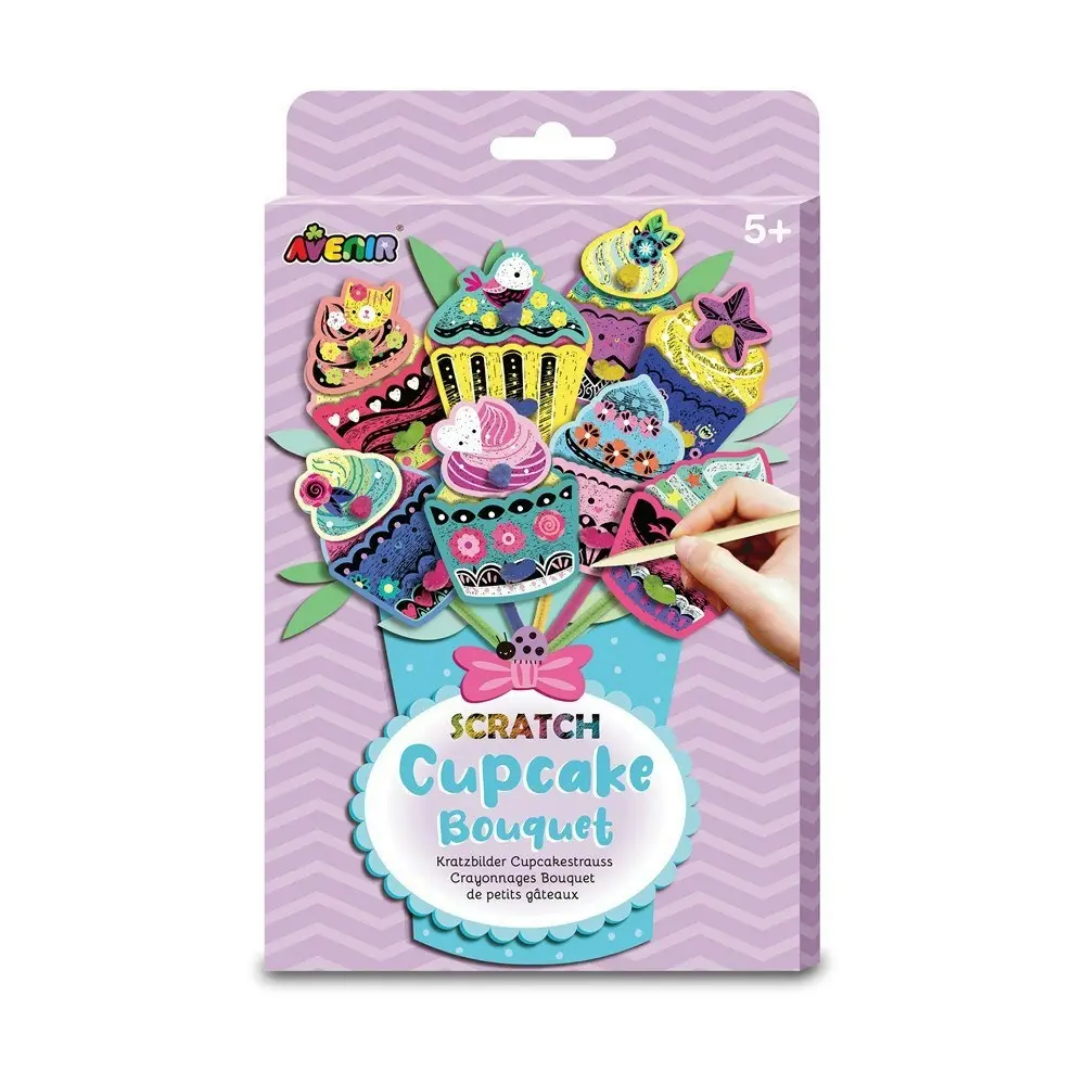 Avenir Scratch Cake Bouquet Creative Art/Craft Kids/Toddler Activity Kit 5y+