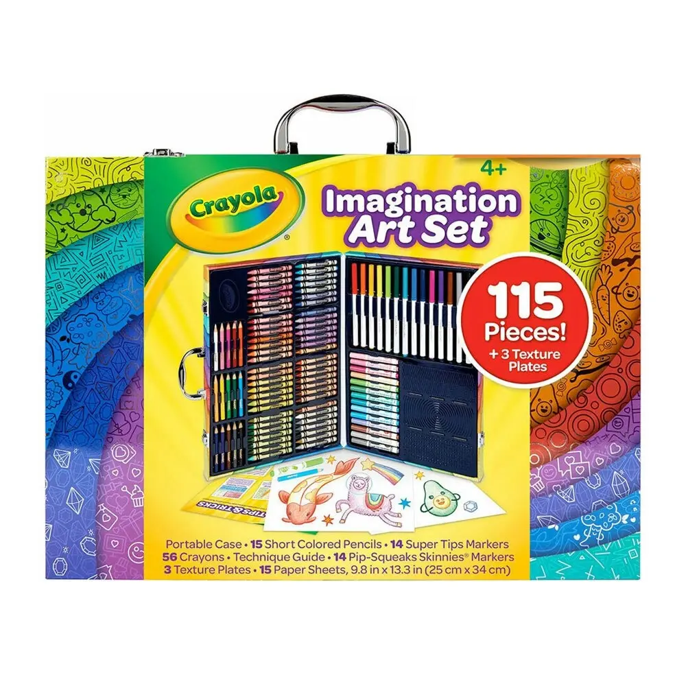 115pc Crayola Imagination Art Case Set w/ Crayons/Pencils/Markers For Kids 4+