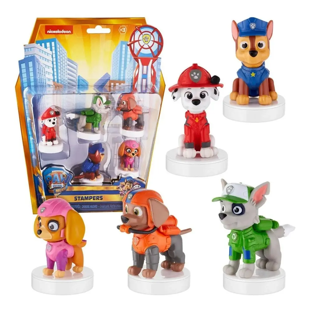 5pc PAW Patrol Character Ink Stampers DIY Scrapbook Craft Kids/Childrens Toy 3+