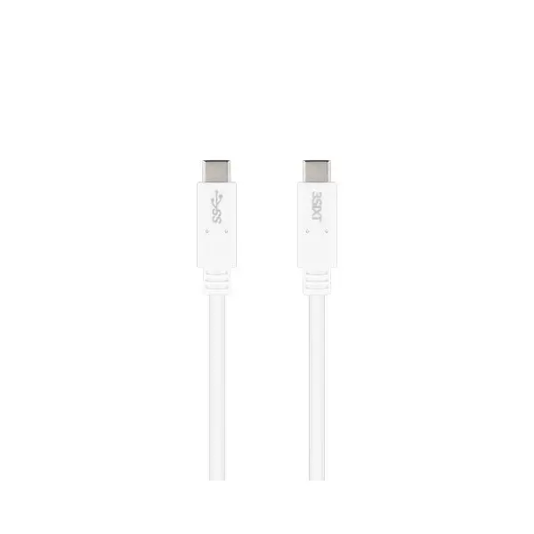 3sixT Charge & Sync 1m Male USB-C to Type-C PD Cable Cord For Smartphones White