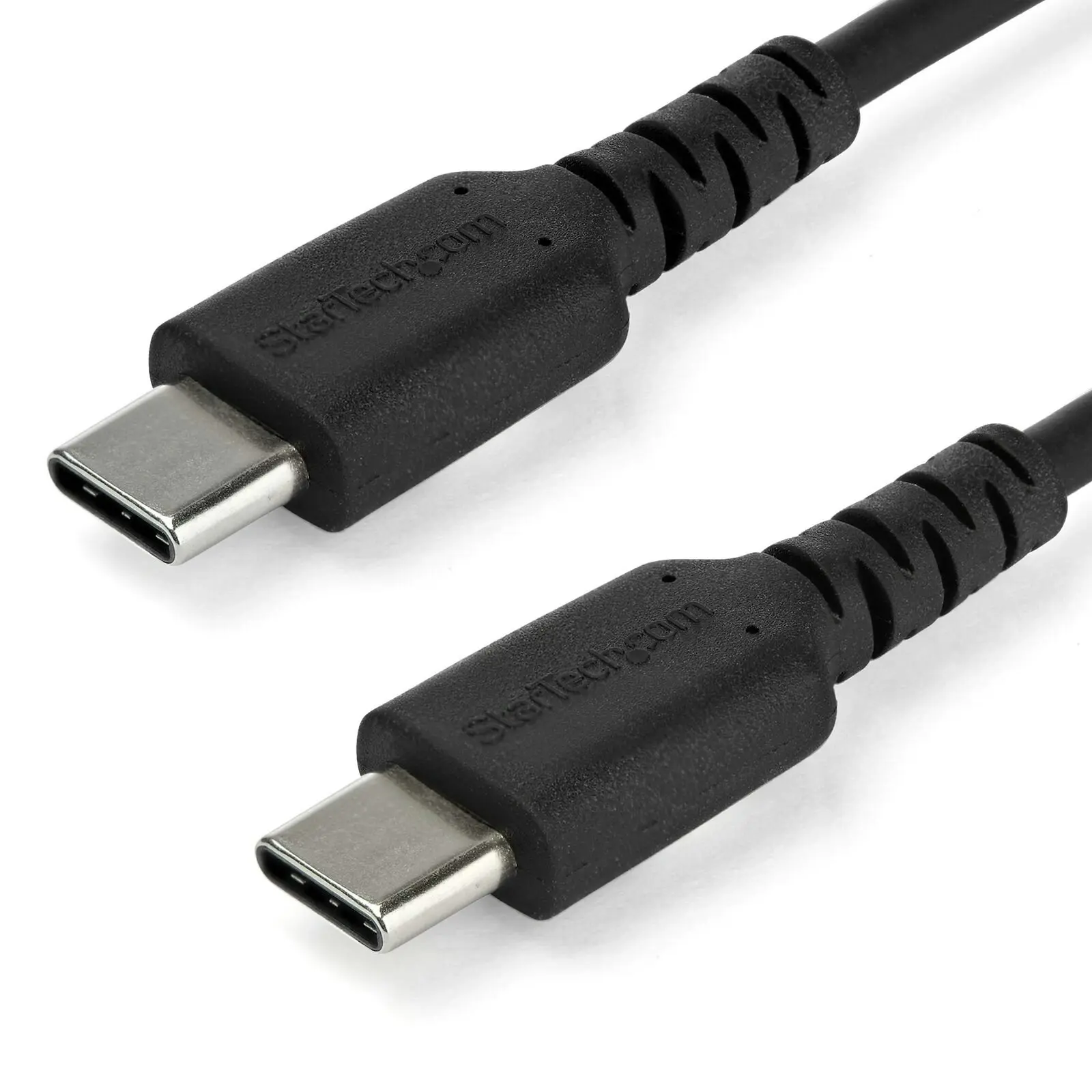 Star Tech 1m USB C Fast Charge&Sync Cable Aramid Fiber For iPad Pro/Android BLK